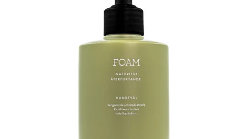 Handtvål från Foam i 300 ml flaska – biologiskt nedbrytbar handtvål tillverkad i Sverige med doft av Jasmine Wood.