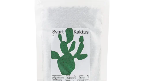 Svart te med smak av kaktus – Te Svart kaktus från Klasskontot, aromatiskt och unikt te med kaktussmak.