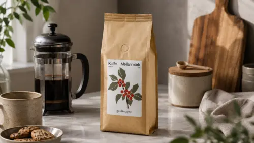 Lifestylebild; Mellanrostat kaffe från guldkoppen 200g.