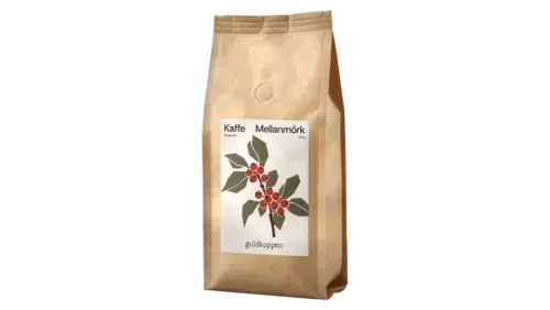Produktbild; Mellanrostat kaffe från guldkoppen 200g.